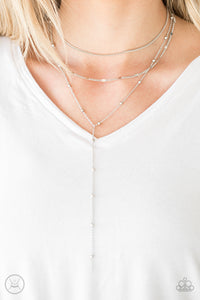 Think Like A Minimalist - Silver Paparazzi Choker Necklace