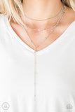 Think Like A Minimalist - Silver Paparazzi Choker Necklace