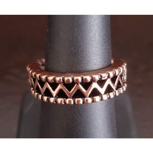 Thunder and Lightening - Copper Paparazzi Ring