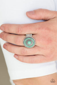 Tide Pools - Green Paparazzi Ring