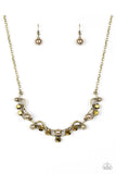 Tie The Knot - Brass Paparazzi Necklace