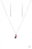 Time To Be Timeless - Red Paparazzi Necklace