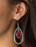 Top Rank - Red Paparazzi Earrings