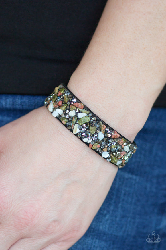 Totally Crushed It - Multi Brown Paparazzi Bracelet Wrap