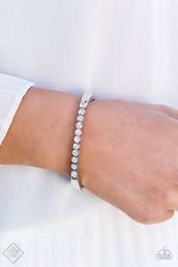 Totally Trillionaire - White Paparazzi Bracelet