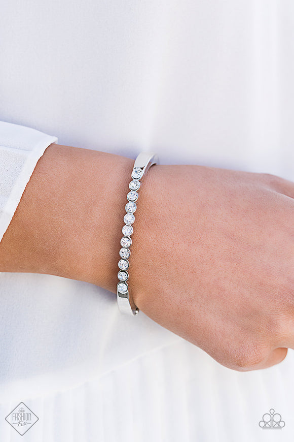 Totally Trillionaire - White Paparazzi Bracelet