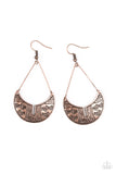 Trading Post Trending - Copper Paparazzi Earrings