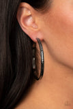 TREAD All About It - Black Paparazzi Earrings