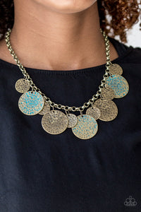 Treasure Huntress - Brass Paparazzi Necklace