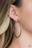 Trending Twinkle - Brass Paparazzi Earrings