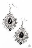 Trophy Trove - Black Bling Paparazzi Earrings