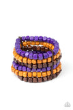 Tropical Tundra - Purple Wood Paparazzi Bracelet