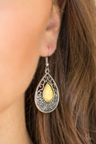 Tucson Tunes - Yellow Paparazzi Earrings