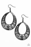 Tundra Texture - Black Paparazzi Earrings