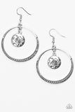 Tundra Trip - Silver Paparazzi Earrings