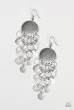 Turn On The BRIGHTS - Silver Paparazzi Earrings