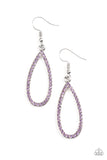 Twilight Shimmer - Purple Paparazzi Earrings