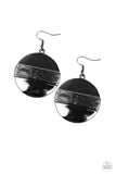 Ultra Uptown - Black Paparazzi Earrings