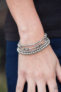 Uniquely Upscale - Silver Paparazzi Bracelet