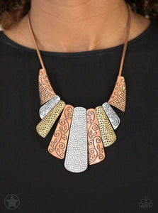 Untamed Multi - Blockbuster - Copper Paparazzi Necklace