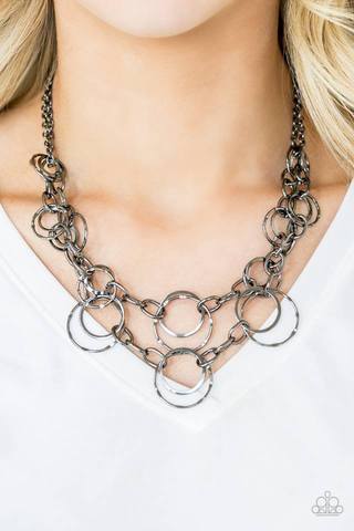 Urban Center - Gunmetal Paparazzi Necklace