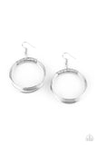 Urban Spun - Silver Paparazzi Earrings