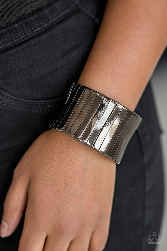 Urban Uptrend - Gunmetal Black Paparazzi Bracelet