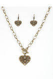 Victorian Romance - Brass Paparazzi Necklace