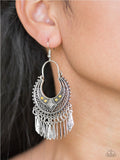 Walk On The Wildside - Yellow Paparazzi Earrings