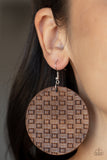 WEAVE Me Out Of It - Brown Paparazzi Earrings