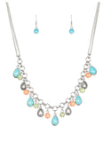 Welcome to Bedrock Multi - Blue Paparazzi Necklace