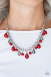 Welcome to Bedrock - Red Paparazzi Necklace