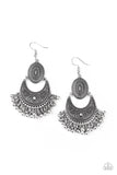 Western Trails - Silver Paparazzi Earrings