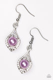 Westminster Waltz - Purple Paparazzi Earrings