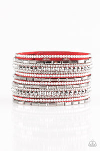 Wham Bam Glam - Red Paparazzi Bracelet Wrap