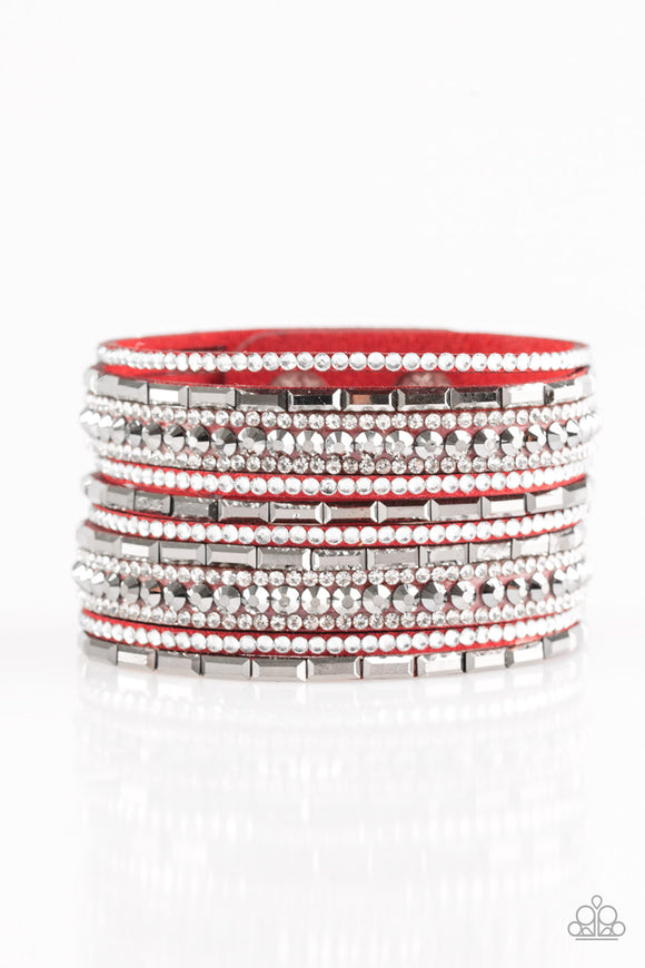 Wham Bam Glam - Red Paparazzi Bracelet Wrap