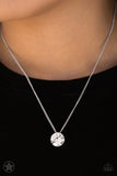 What A Gem White - Blockbuster - Silver Bling Paparazzi Necklace