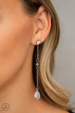 When It REIGNS - White Bling Paparazzi Earrings