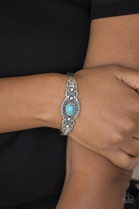 Wide Open Mesas - Blue Paparazzi Bracelet