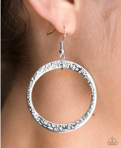 Wildly Wild Lust - Silver Paparazzi Earrings