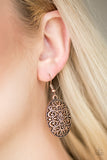 Wistfully Whimsical - Copper Paparazzi Earrings