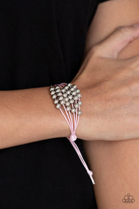 Without Skipping A BEAD - Pink Paparazzi Bracelet