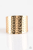 Wonderfully Wonder Woman - Gold Paparazzi Bracelet