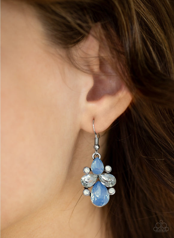 Wonderland Waltz - Blue Paparazzi Earrings