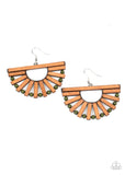 Wooden Wonderland - Green Paparazzi Earrings