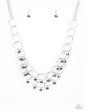 Yacht Tour - Purple Paparazzi Necklace