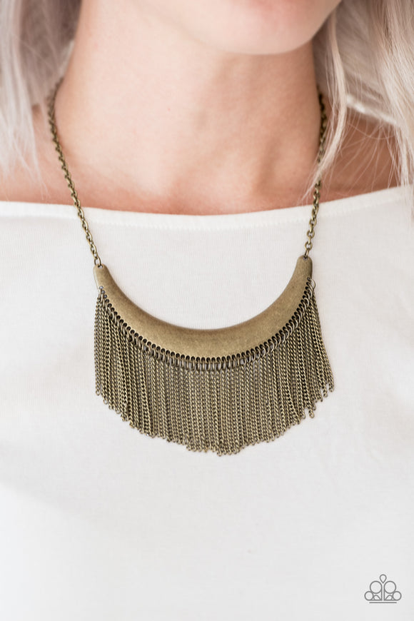 Zoo Zone - Brass Paparazzi Necklace